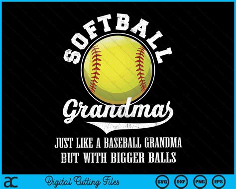 Download Free Baseball Grandma | Softball Grandma | SVG Cut File Files DXF Files