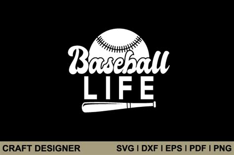 Download Free Baseball Life SVG DXF EPS PNG Files