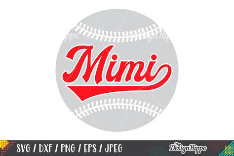Download Free Baseball Mimi - SVG, DXF, EPS Cut File Easy Edite