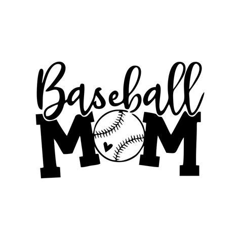 Download Free Baseball Mom Commercial Use DXF Files