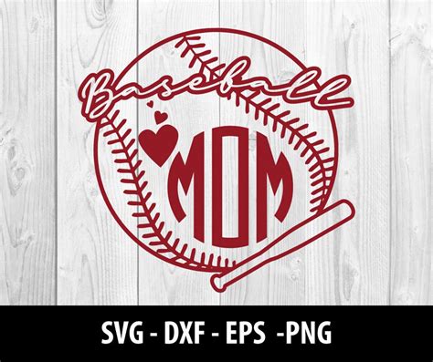 Download Free Baseball Mom DXF Files