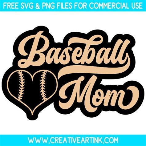 Download Free Baseball Mom SVG Cut Files