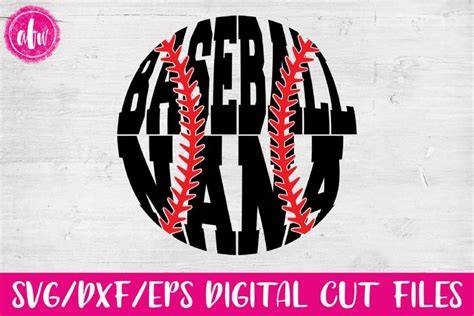 Download Free Baseball Nana Bat SVG DXF Files