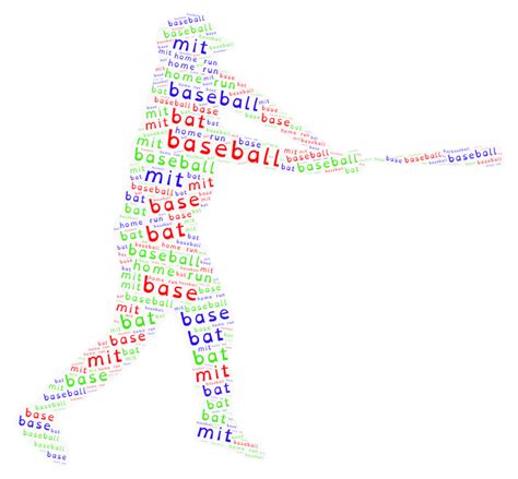 Download Free Baseball Player Wordart Easy Edite