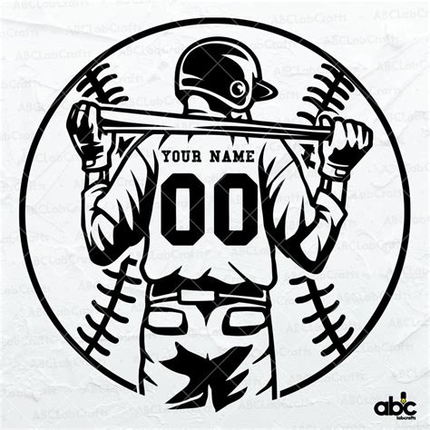 Download Free Baseball Player Wordart for Cricut Machine