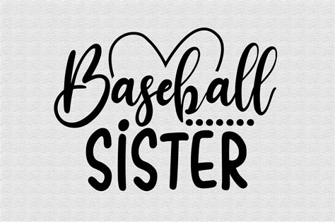 Download Free Baseball Sister Svg For Crafts