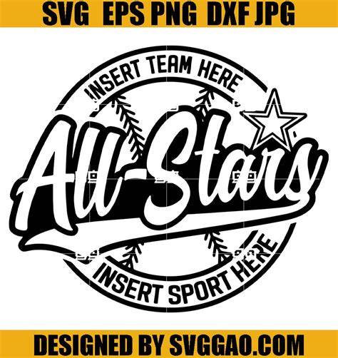 Download Free Baseball Stars SVG Printable