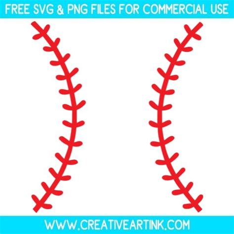 Download Free Baseball Stitches SVG Files