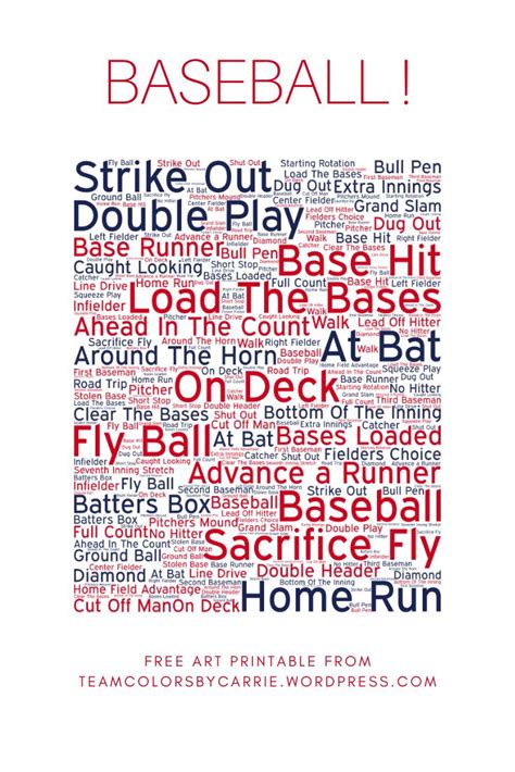 Download Free Baseball Word Art | SVG Cut File Files