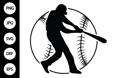 Download Free Baseball player Svg For Crafts