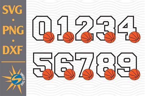Download Free Baseketball Numbers SVG, PNG, DXF Digital Files Include DXF Files