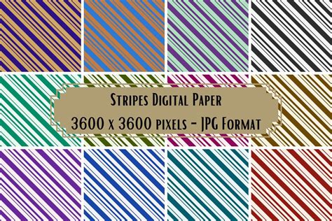 Download Free Basic Stripes Digital Paper For Silhouette