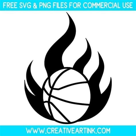 Download Free Basketball Fire SVG Commercial Use