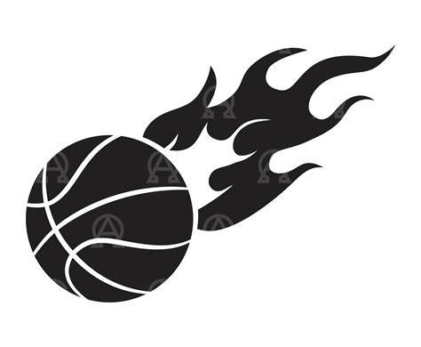 Download Free Basketball Fire SVG Printable
