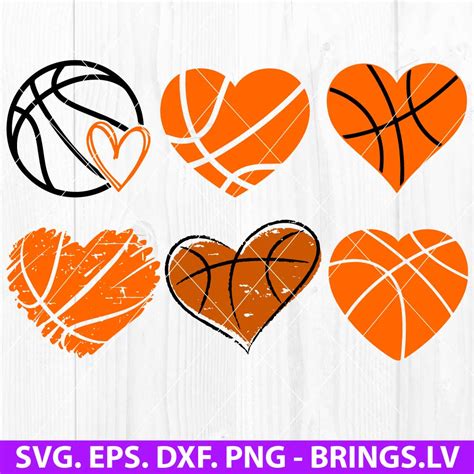 Download Free Basketball Hearts Commercial Use
