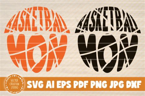 Download Free Basketball Mom Circle Monogram Cutting File DXF Files