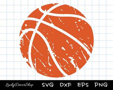 Download Free Basketball SVG - Distressed Basketball Svg - Split Basketball Svg DXF Files