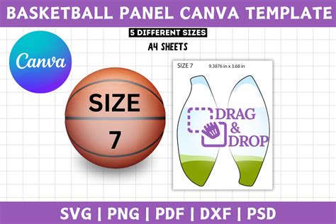 Download Free Basketball Template 0022 | Cut File Silhouette DXF Files