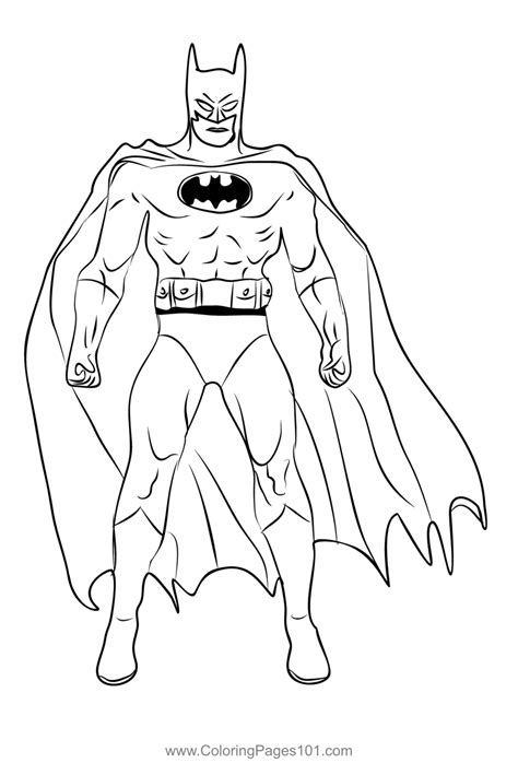 Free Batman Printable Coloring Pages