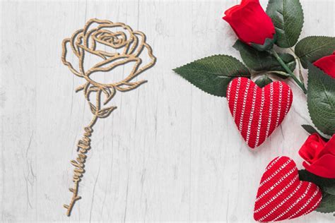 Download Free Be My Valentine Rose Design Files