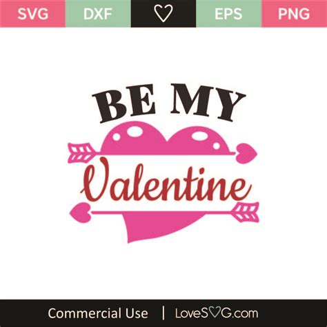 Download Free Be My Valentine SVG Cut File Commercial Use DXF Files