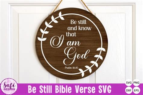 Download Free Be Still and Know Commercial Use For Crafts