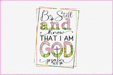 Download Free Be Still and Know For Crafts