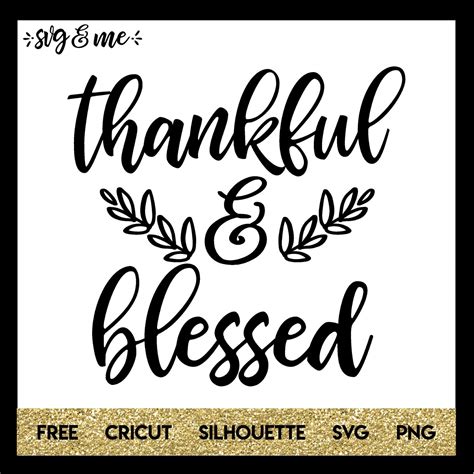 Download Free Be Thankful SVG Cut Files