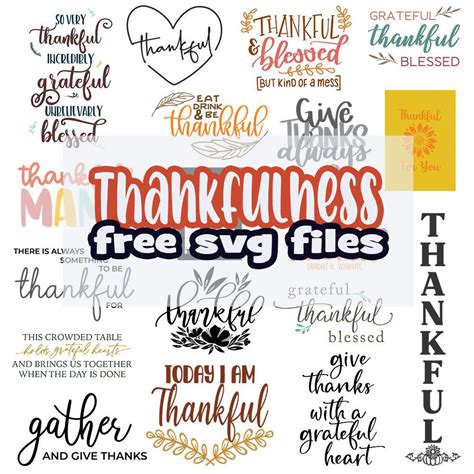 Download Free Be Thankful SVG Files For Crafts