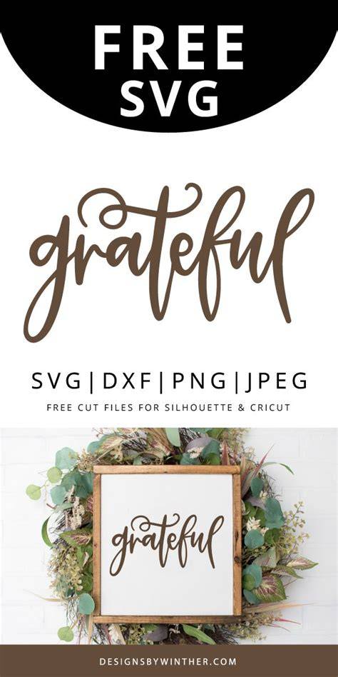 Download Free Be grateful - SVG file For Cricut