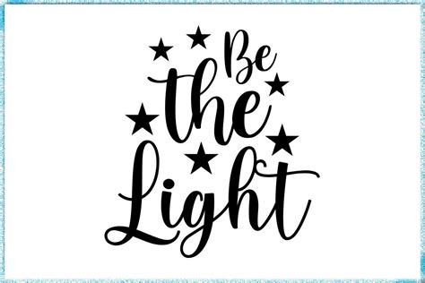 Download Free Be the light SVG Images