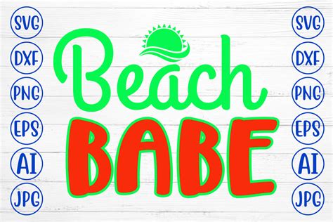 Download Free Beach Babe SVG Cut Files