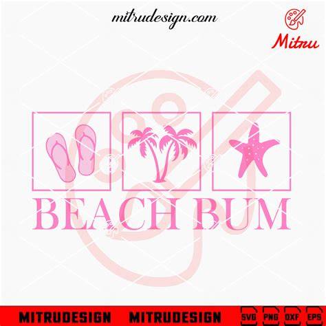Download Free Beach Bum - SVG EPS DXF PNG Files DXF Files