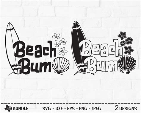 Download Free Beach Bum Bundle For Silhouette
