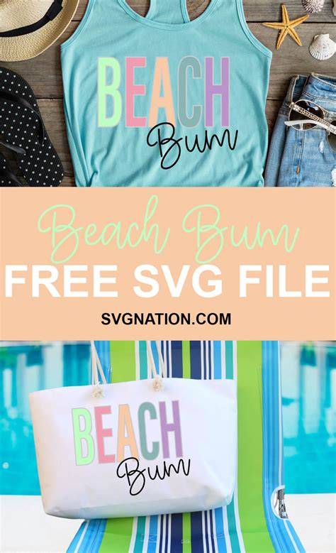 Download Free Beach Bum For Crafts