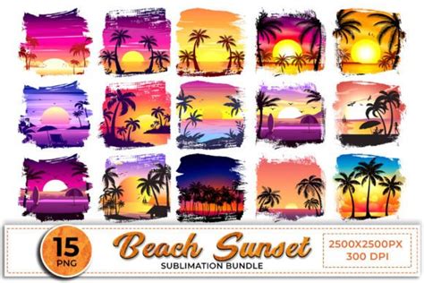 Download Free Beach Clipart Sublimation Bundle For Crafts