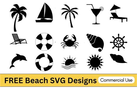 Seashells and Sunshine: Dive into Summer with our Free Beach SVG Collection!