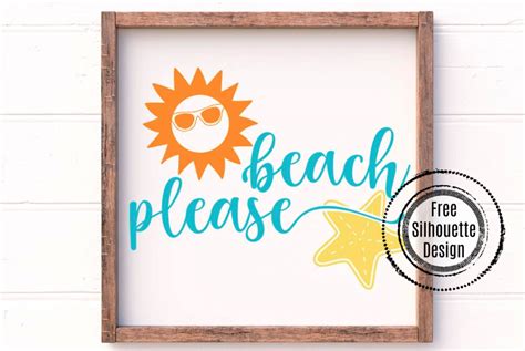 Download Free Beach please For Silhouette
