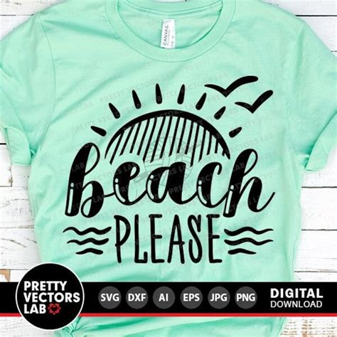 Download Free Beach please Silhouette DXF Files