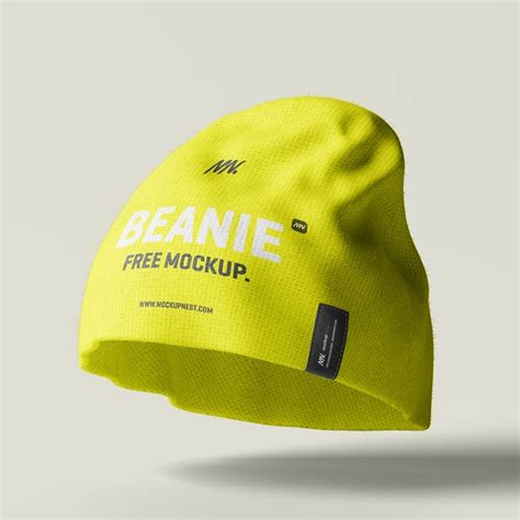 Download Free Beanie Hat Mockup - Front View PSD Generator