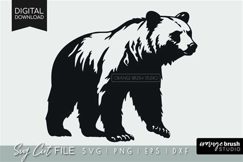 Download Free Bear Cub - SVG File, DXF File Silhouette