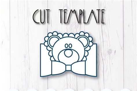 Download Free Bear Hair bow template SVG, DXF, PDF with DIY tutorial DXF Files