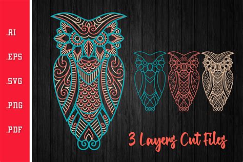 Download Free Beautiful Owl Cut Files