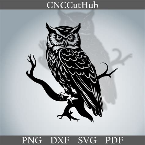 Download Free Beautiful Owl DXF Files