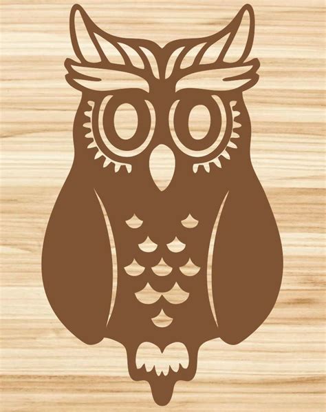 Download Free Beautiful Owl Files DXF Files