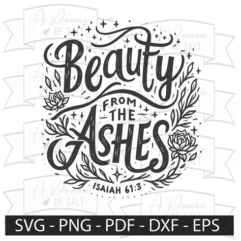 Download Free Beauty for ashes Commercial Use DXF Files