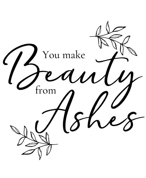 Download Free Beauty for ashes Printable