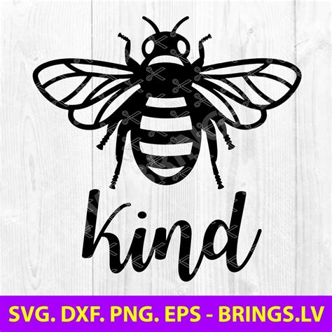 Download Free Bee Kind SVG Cut File Creativefabrica DXF Files