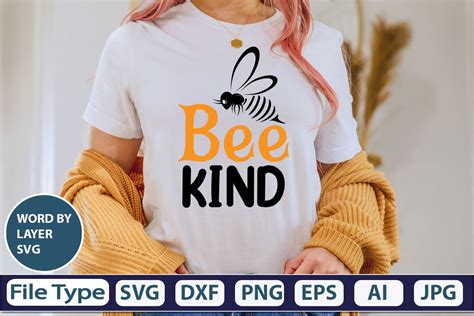 Download Free Bee Kind SVG Cut File Cut Images