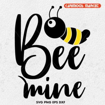Download Free Bee Mine SVG Cut File Commercial Use DXF Files